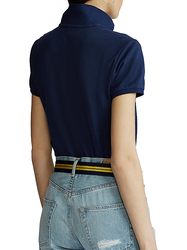 Polo Ralph Lauren Women's Classic-Fit Mesh Polo Shirt - Newport Navy MSRP $110