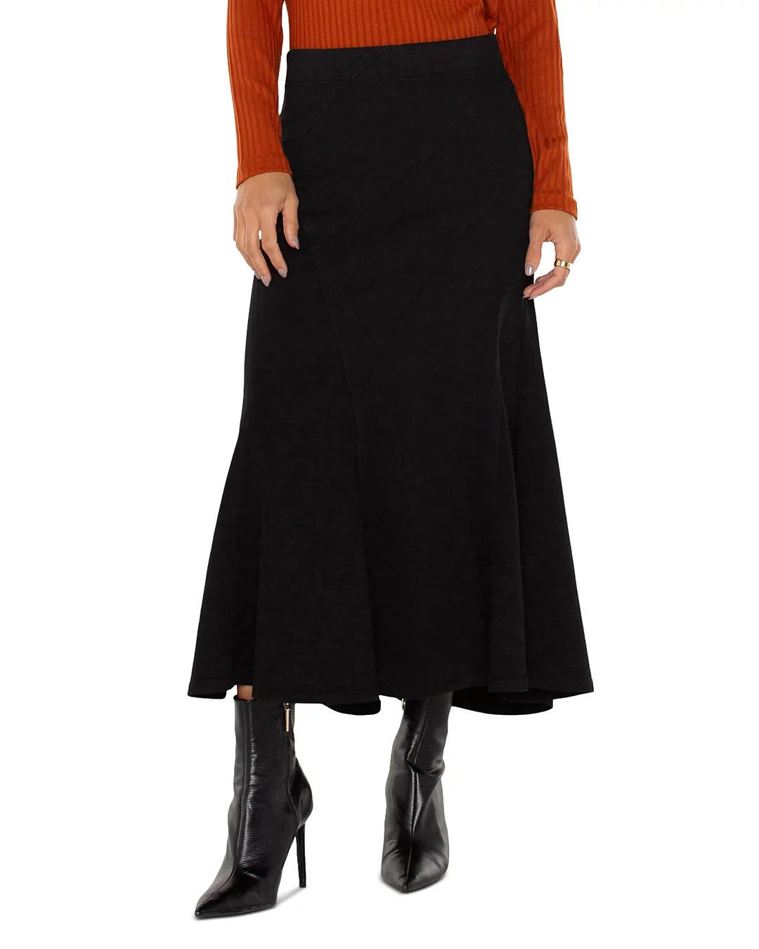 Liverpool Los Angeles Chloe Seamed Mermaid Maxi Skirt MSRP $119