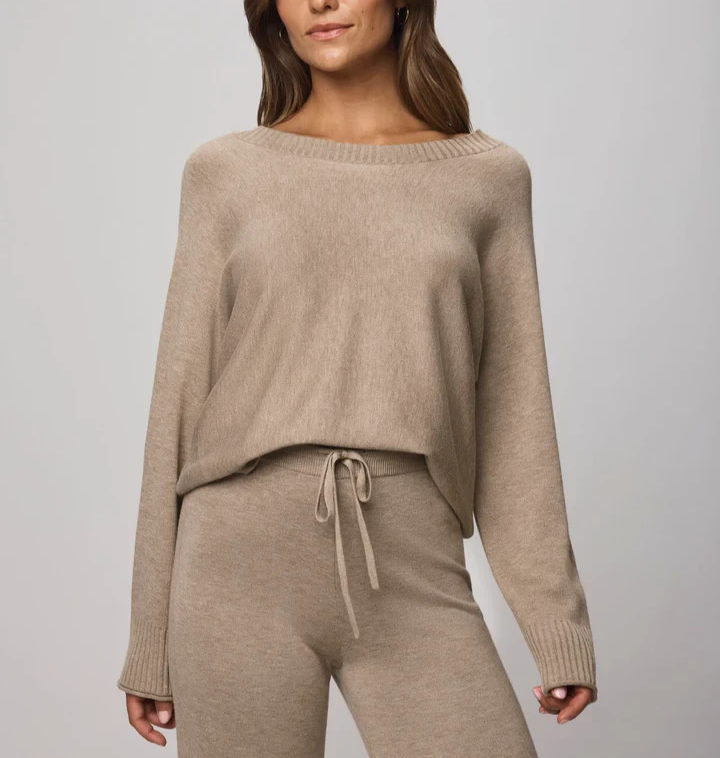 Splendid Georgie Cashblend Pullover Sweater MSRP $117 Blm