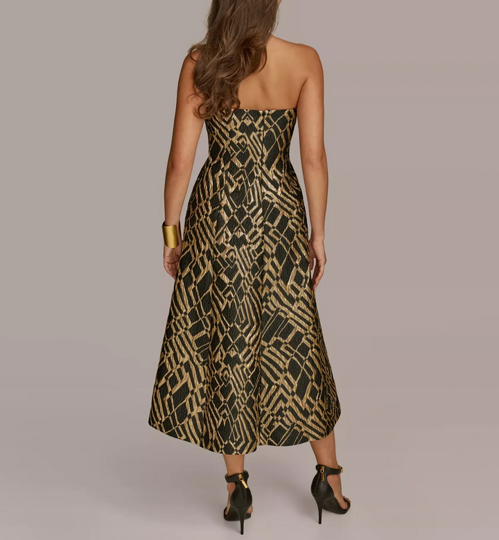 Donna Karan New York Strapless Straight-Neck Dress MSRP $299