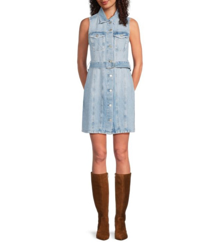 Rails Wilshire Denim Mini Shirtdress MSRP $228