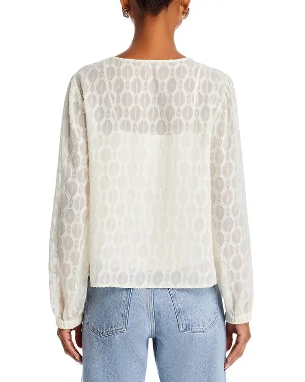 Cupio Lace Peasant Blouse MSRP $79