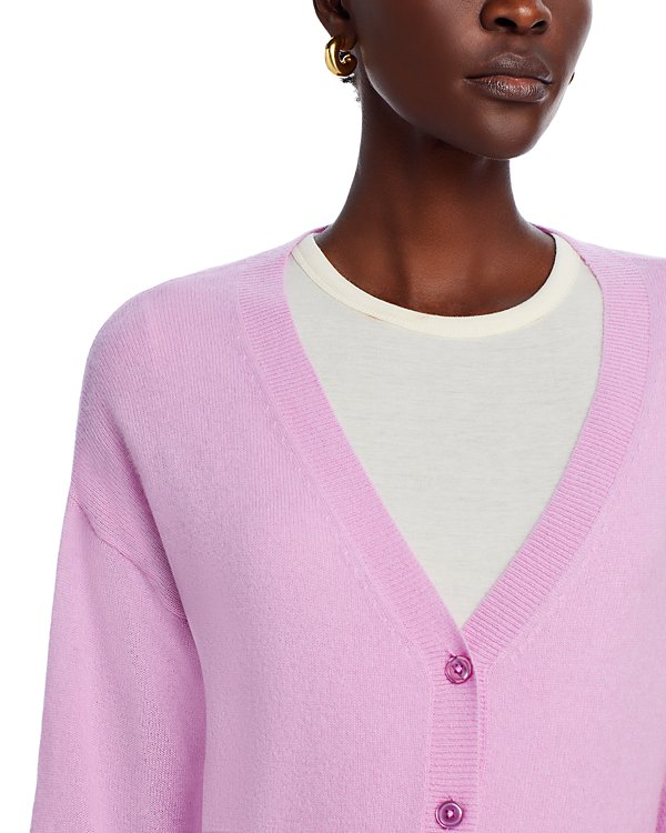 C by Bloomingdale's Cashmere V Neck Cardigan MSRP $178