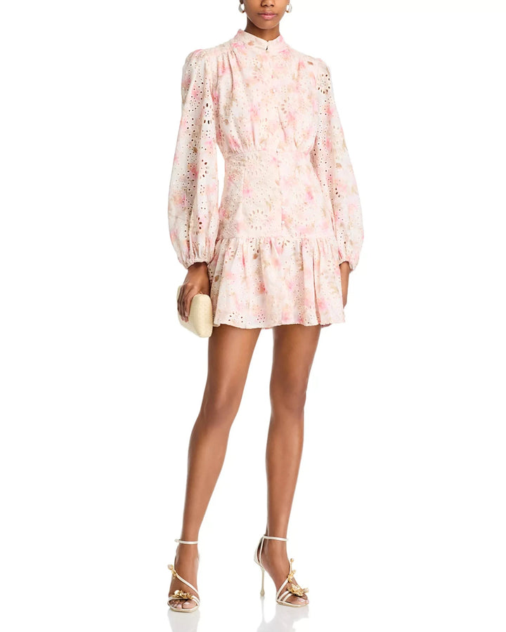 Bardot Hendry Floral Print Mini Dress MSRP $199