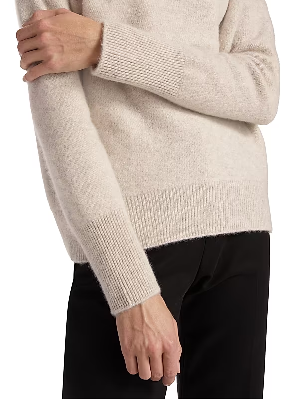 Vince Boiled Cashmere Funnel Neck Sweater MSRP $448