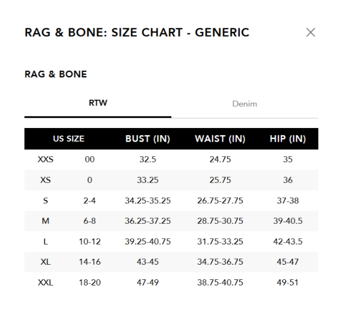 rag & bone Shaw Paneled Long Sleeve Tee MSRP $228