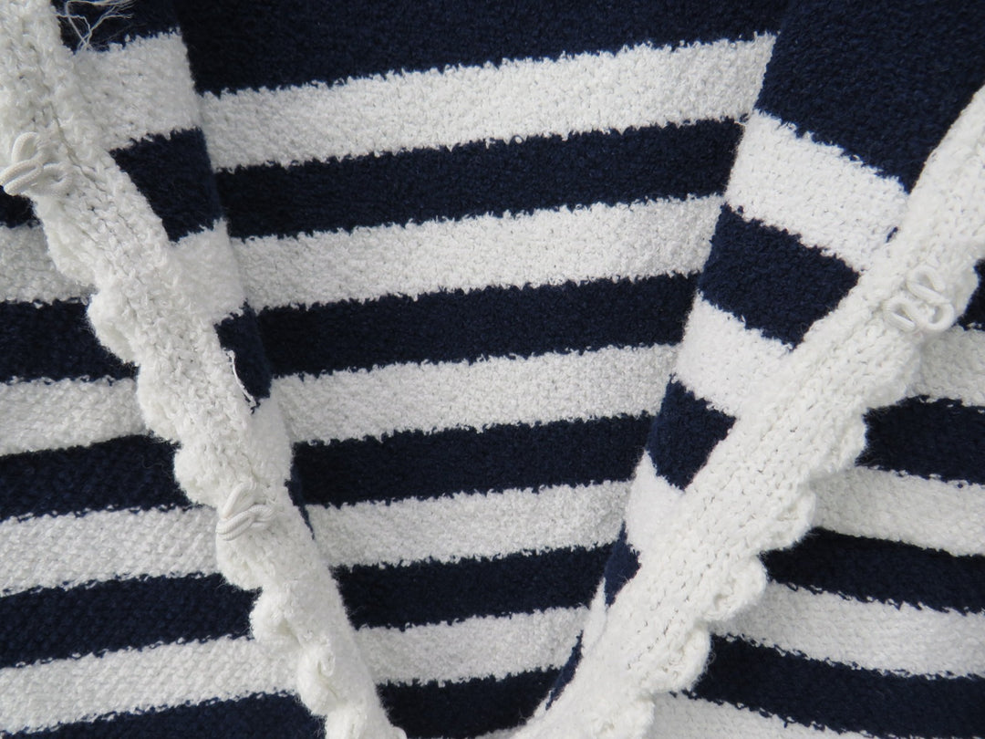 Tahari Women's Striped Long-Sleeve Cardigan MSRP $98