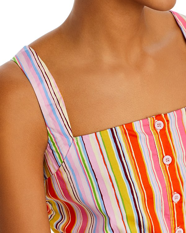 AQUA Multistripe Crop Tank MSRP $58