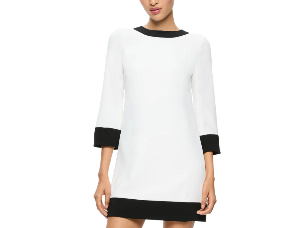 Alice and Olivia Eleonora Flare Sleeve Mini Dress MSRP $395