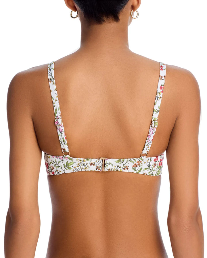 AQUA Ruffled Underwire Bikini Top MSRP $68