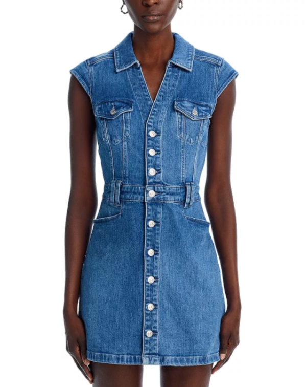 PAIGE Jaxsyn Denim Dress MSRP $259