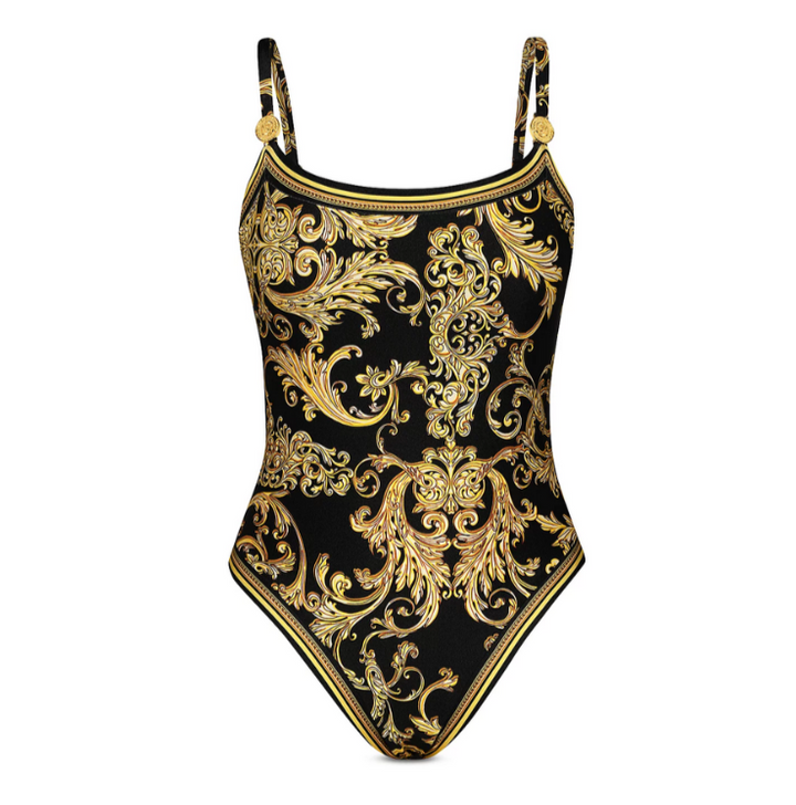 L'AGENCE Remi Baroque One Piece Swimsuit MSRP $251