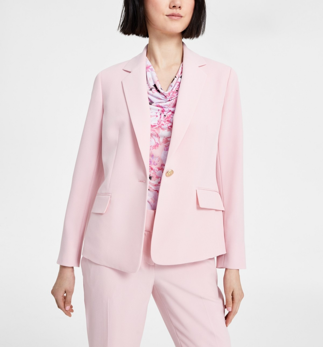 Kasper Petite One Button Notched Collar Blazer MSRP $119