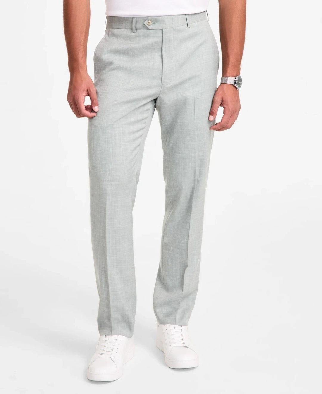 Michael Kors Men's Classic-Fit Sharkskin Dress Pants MSRP $95
