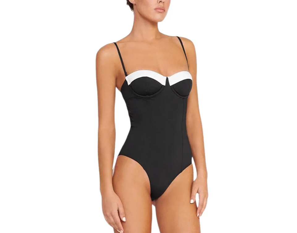 STAUD Maeve One Piece Swimsuit MSRP $225