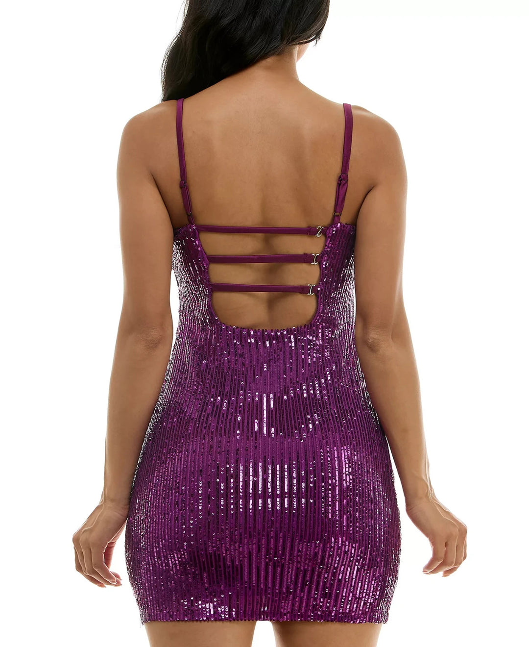 Emerald Sundae Juniors' Sequined Bodycon Dress MSRP $79