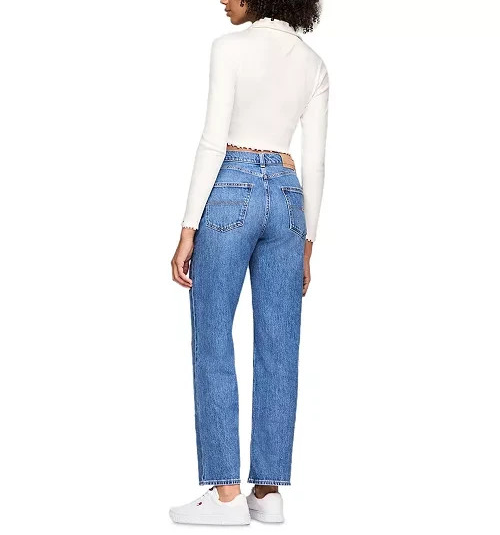 Tommy Jeans Layla High-Rise Slim Straight Leg Jeans MSRP $79