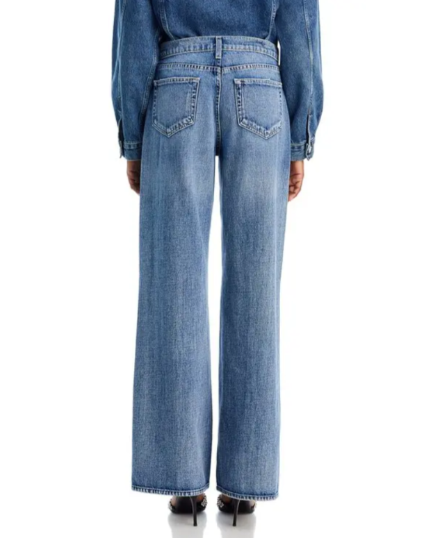 L'Agence Alicent High Rise Sneaker Wide Leg Jeans MSRP $305