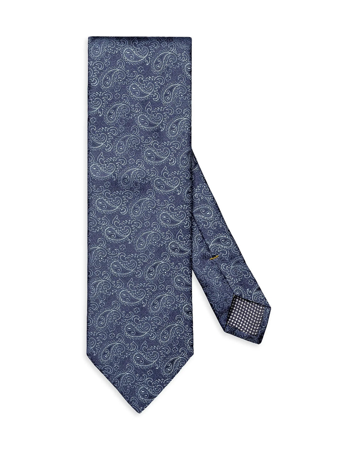 Eton Navy Paisley Silk Tie MSRP $170
