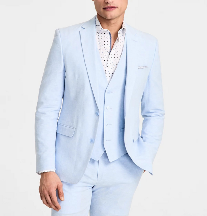 Bar III Men's Slim-Fit Linen Suit Jacket MSRP $360
