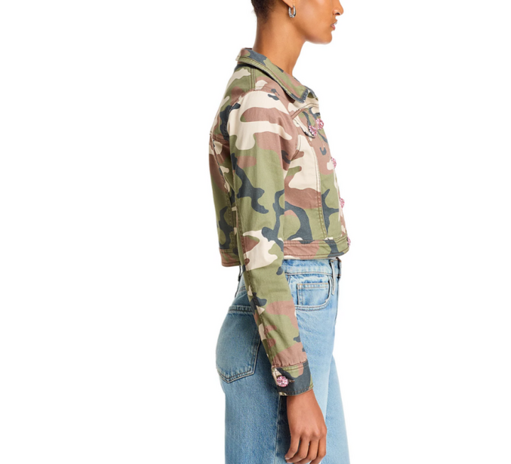 Cinq à Sept Camo Cropped Jacket MSRP $495