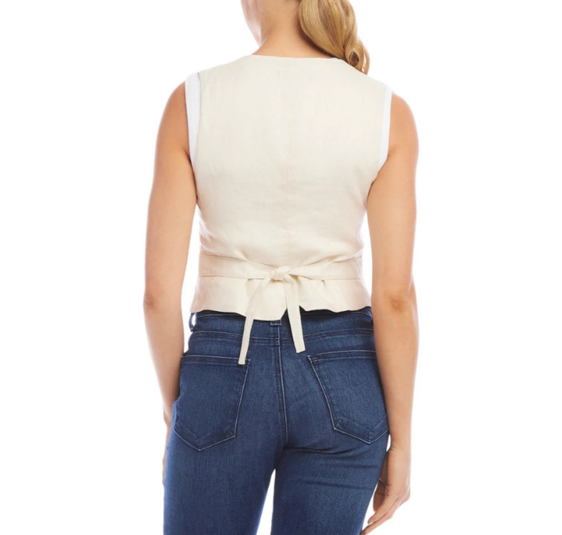 Karen Kane Linen Vest MSRP $178