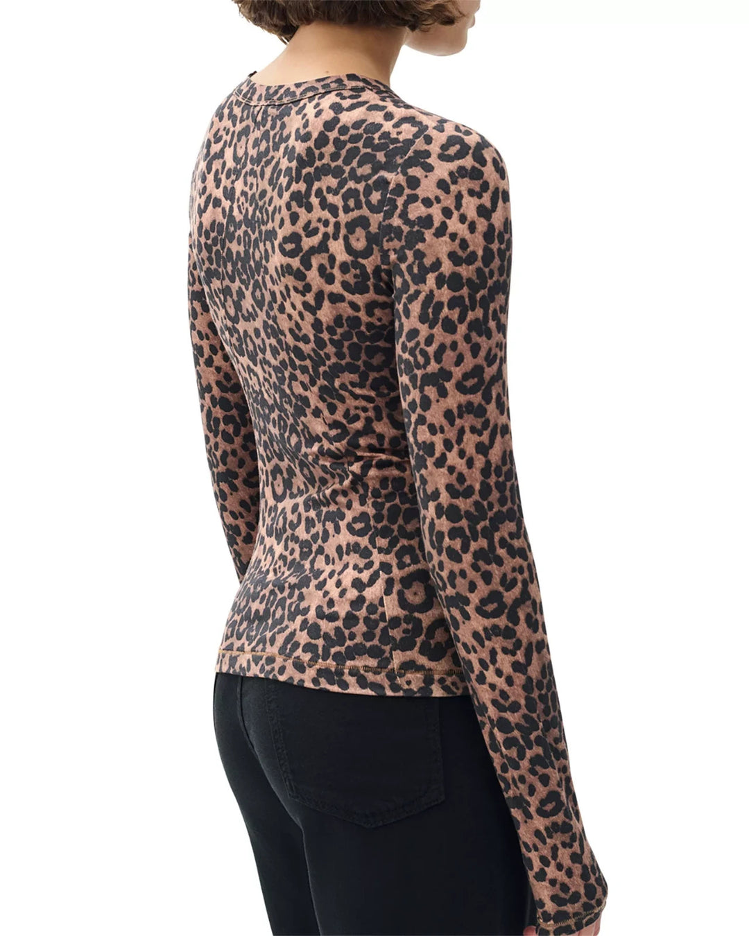 rag & bone Luca Printed Long Sleeve Tee MSRP $198