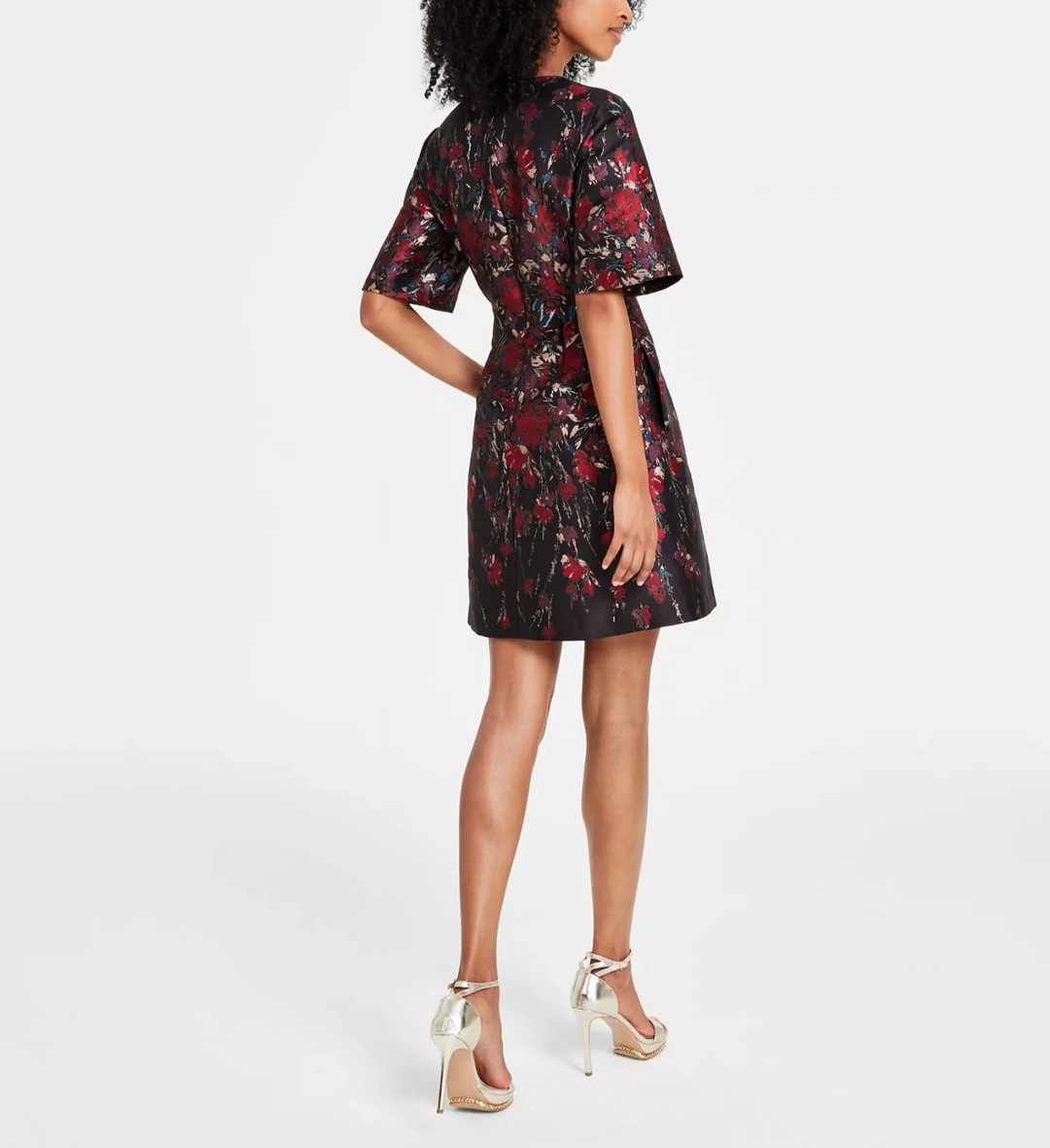 Vince Camuto Petite Brocade Fit & Flare Dress MSRP $178