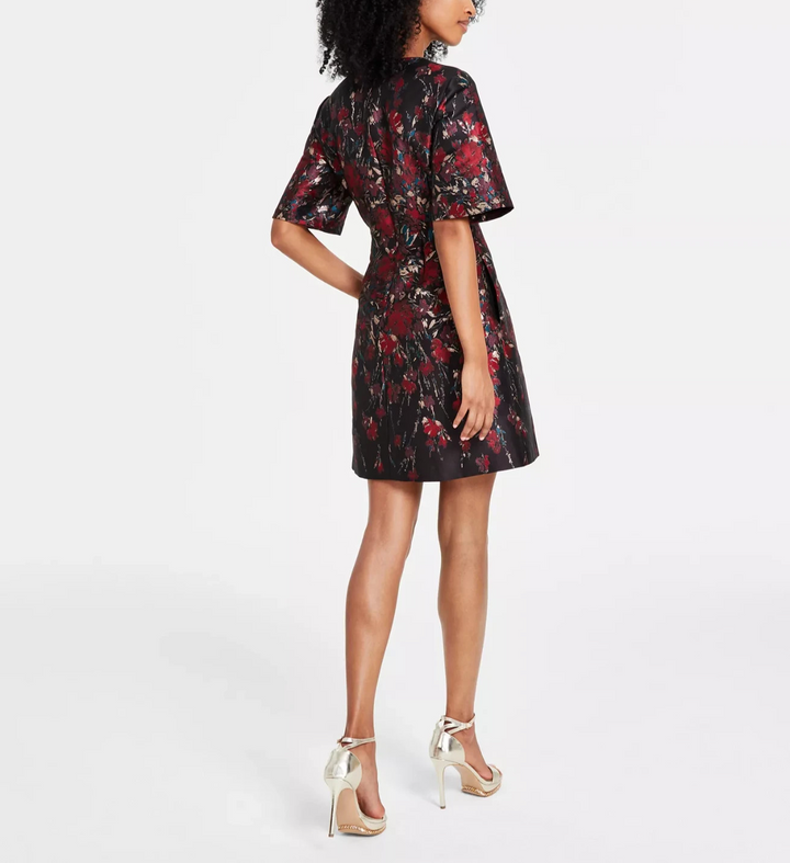 Vince Camuto Petite Brocade Fit & Flare Dress MSRP $178