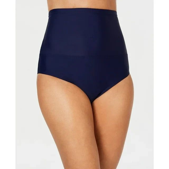 Island Escape High-Waist Tummy Control-Top Bikini Bottoms MSRP $29