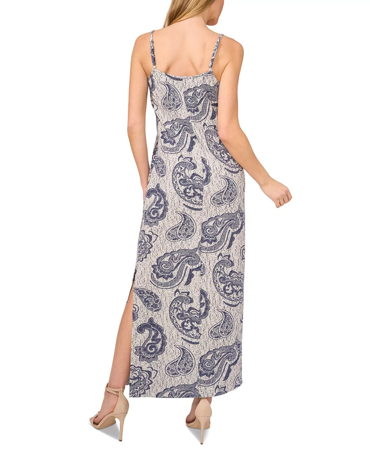1.STATE Women's Paisley Bomber Jacket & Maxi Dress Set MSRP $159
