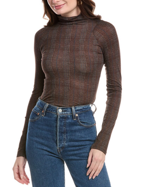 rag & bone Shaw Paneled Long Sleeve Tee MSRP $228