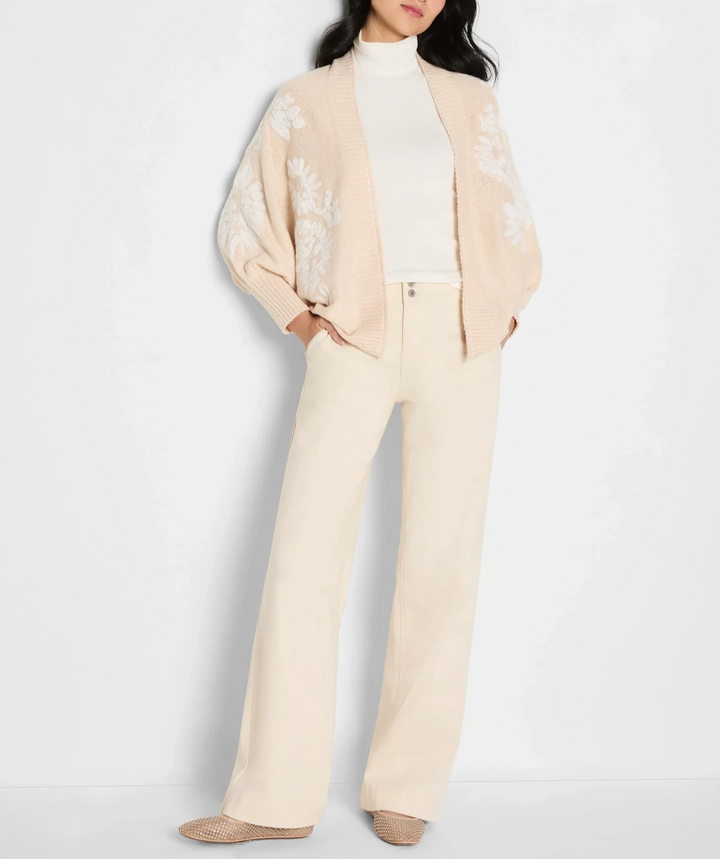 NIC+ZOE Embroidered Cardigan MSRP $188