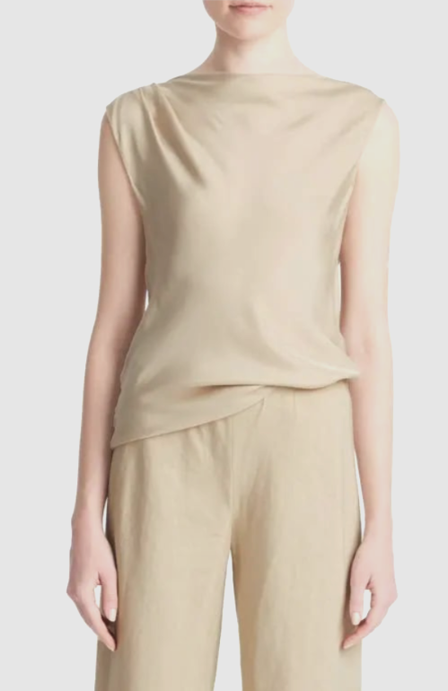 Vince Asymmetric Draped Top MSRP $295