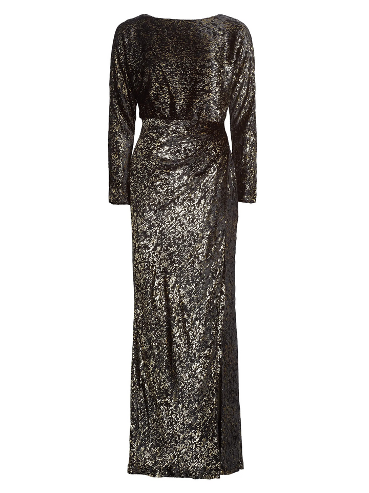 SIMKHAI Angelique Metallic Gown MSRP $895