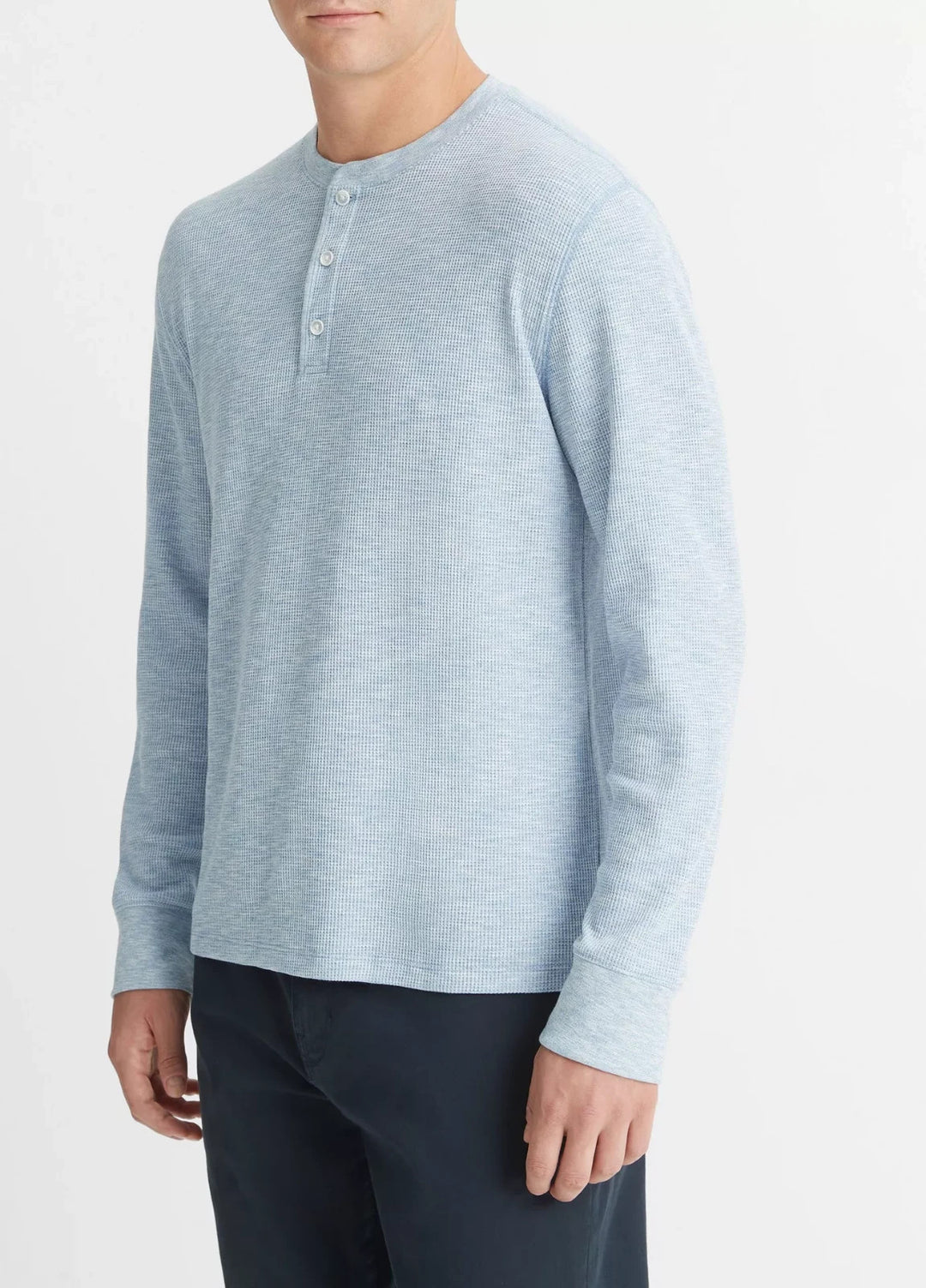 Vince Sun Faded Thermal Henley MSRP $165