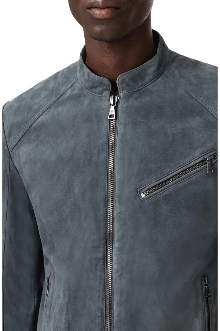 John Varvatos Wren Suede Biker Jacket MSRP $698
