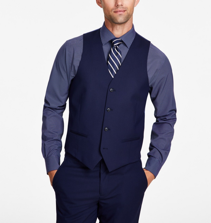 Alfani Slim-Fit Stretch Solid Suit Vest MSRP $115