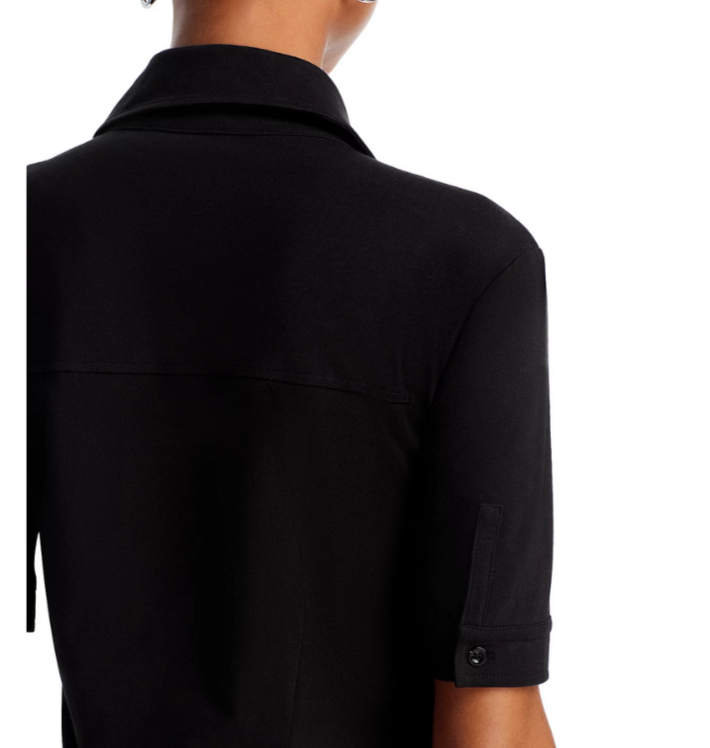 FRAME Cotton Stretch Midi Shirt Dress MSRP $378