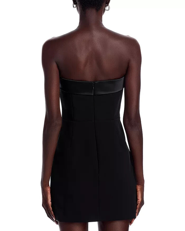 FRENCH CONNECTION Gemma Carey Satin Trim Dress MSRP $138