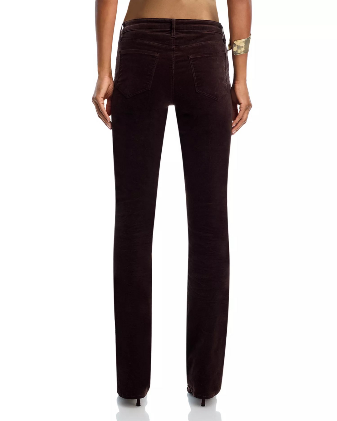 L'AGENCE Stevie Velveteen High Rise Straight Jeans MSRP $280