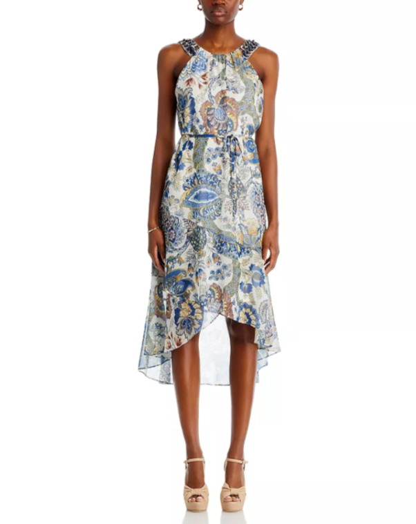 Kobi Halperin Allison Beaded Midi Dress MSRP $598