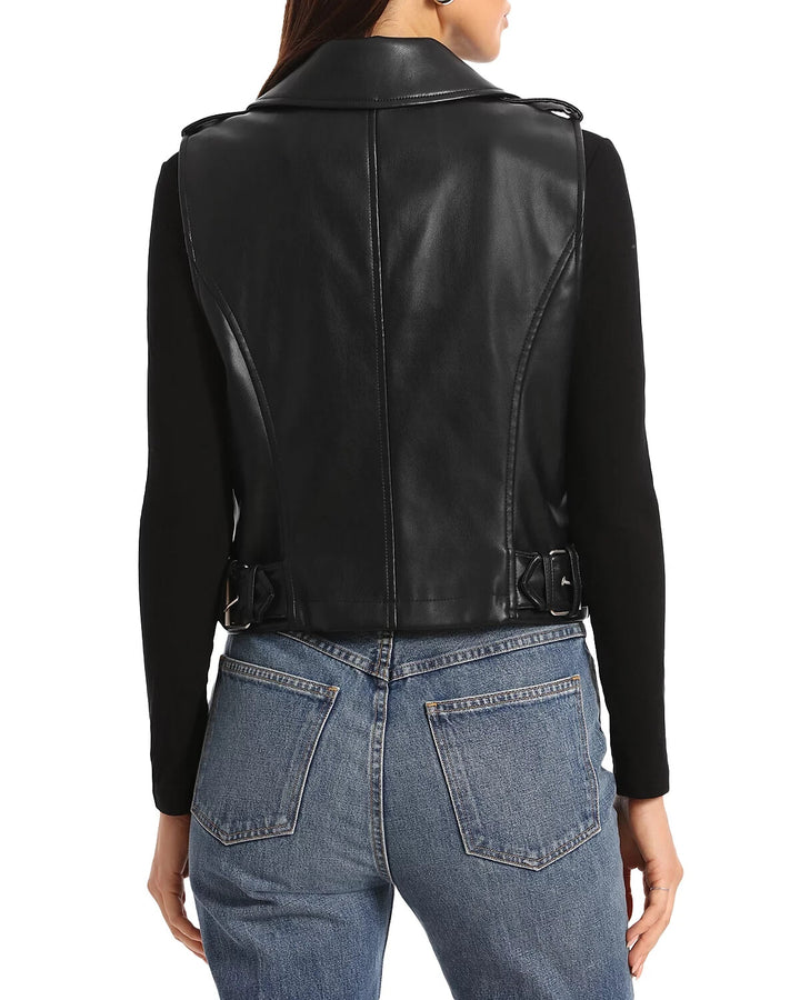 Bagatelle Faux Leather Biker Jacket MSRP $99