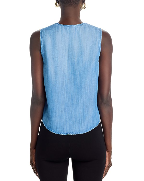 Bella Dahl Sleeveless Bow Front Top MSRP $128