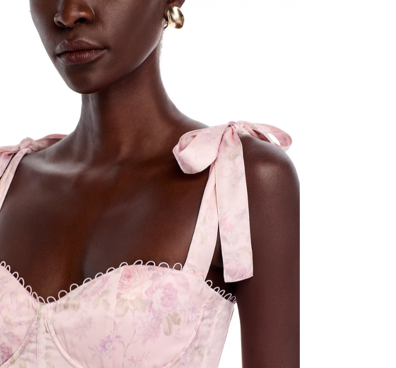 V. Chapman Lisianthus Sleeveless Ruffled Corset Gown MSRP $495