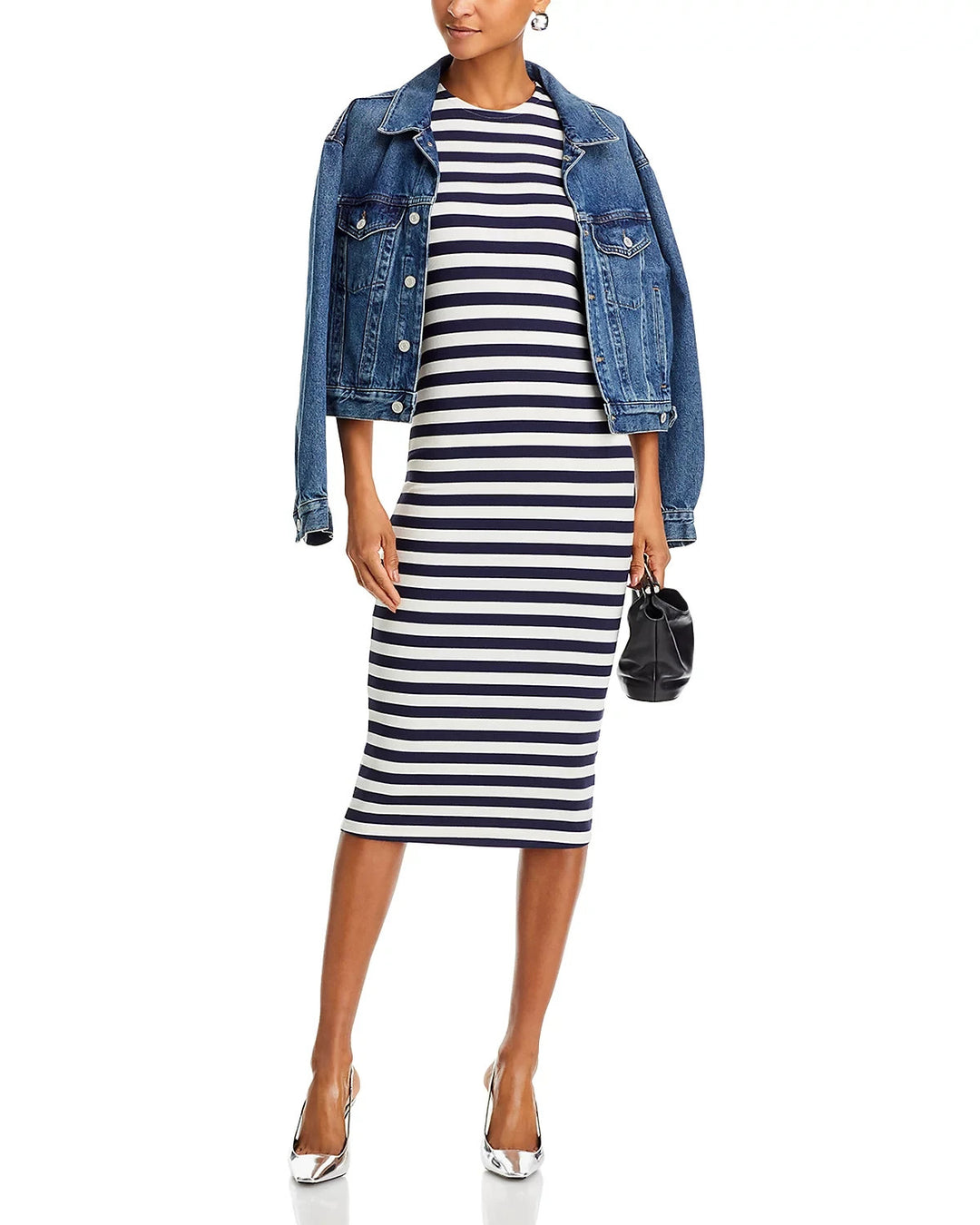 L'AGENCE Nura Racerback Midi Dress MSRP $220
