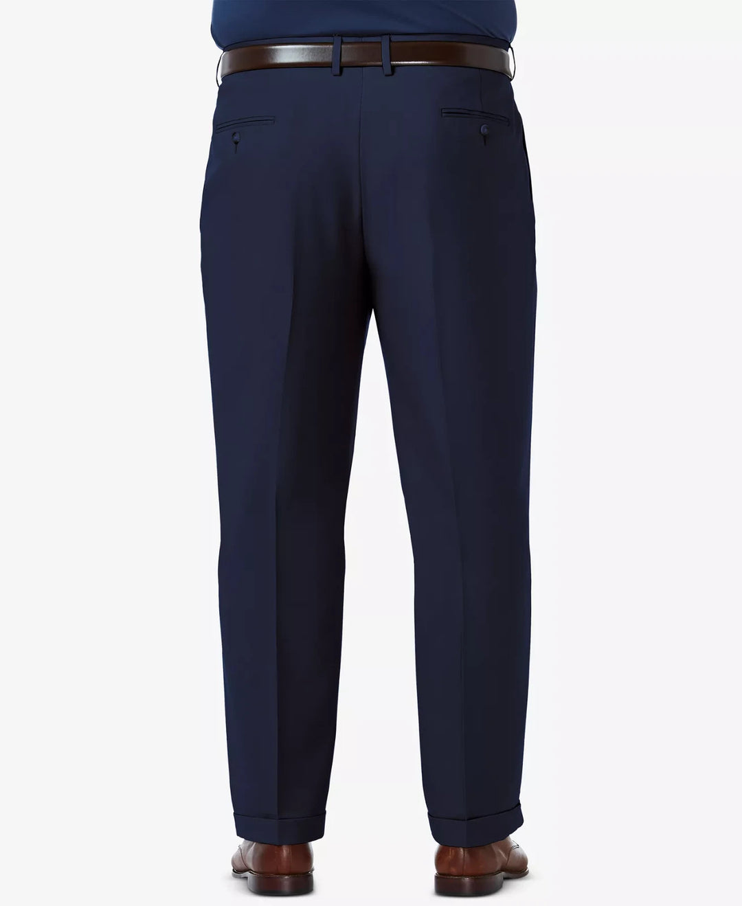 Haggar Men's Big & Tall Premium Comfort  Classic-Fit  Pleated Dress MSRP $80