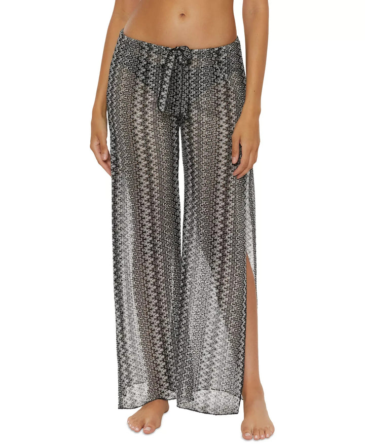 Becca Granite Bay Crochet Split-Leg Cover-Up Pants MSRP $88
