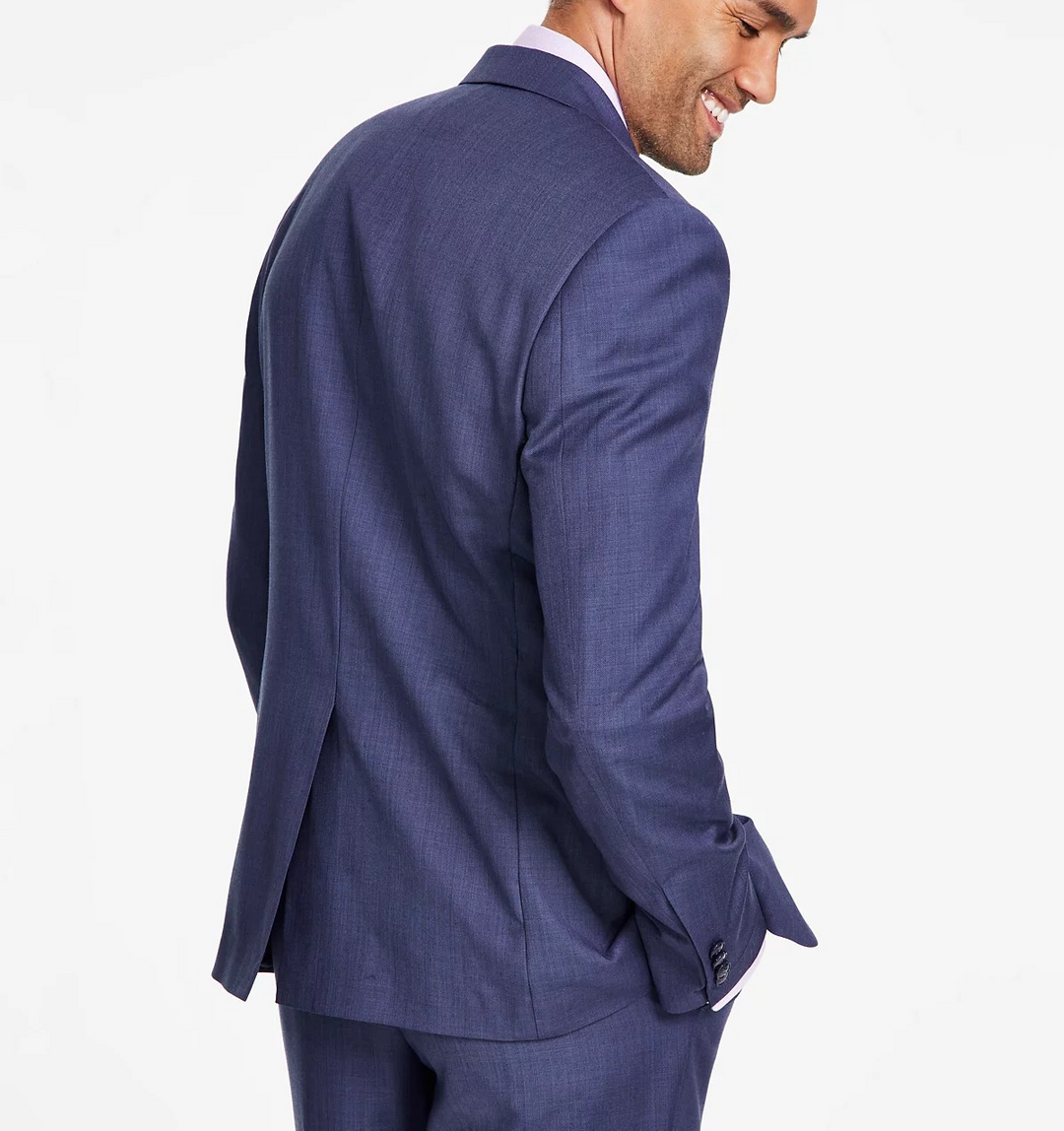 Michael Kors Men's Classic-Fit Wool-Blend Stretch Solid Suit Jacket MSRP $450