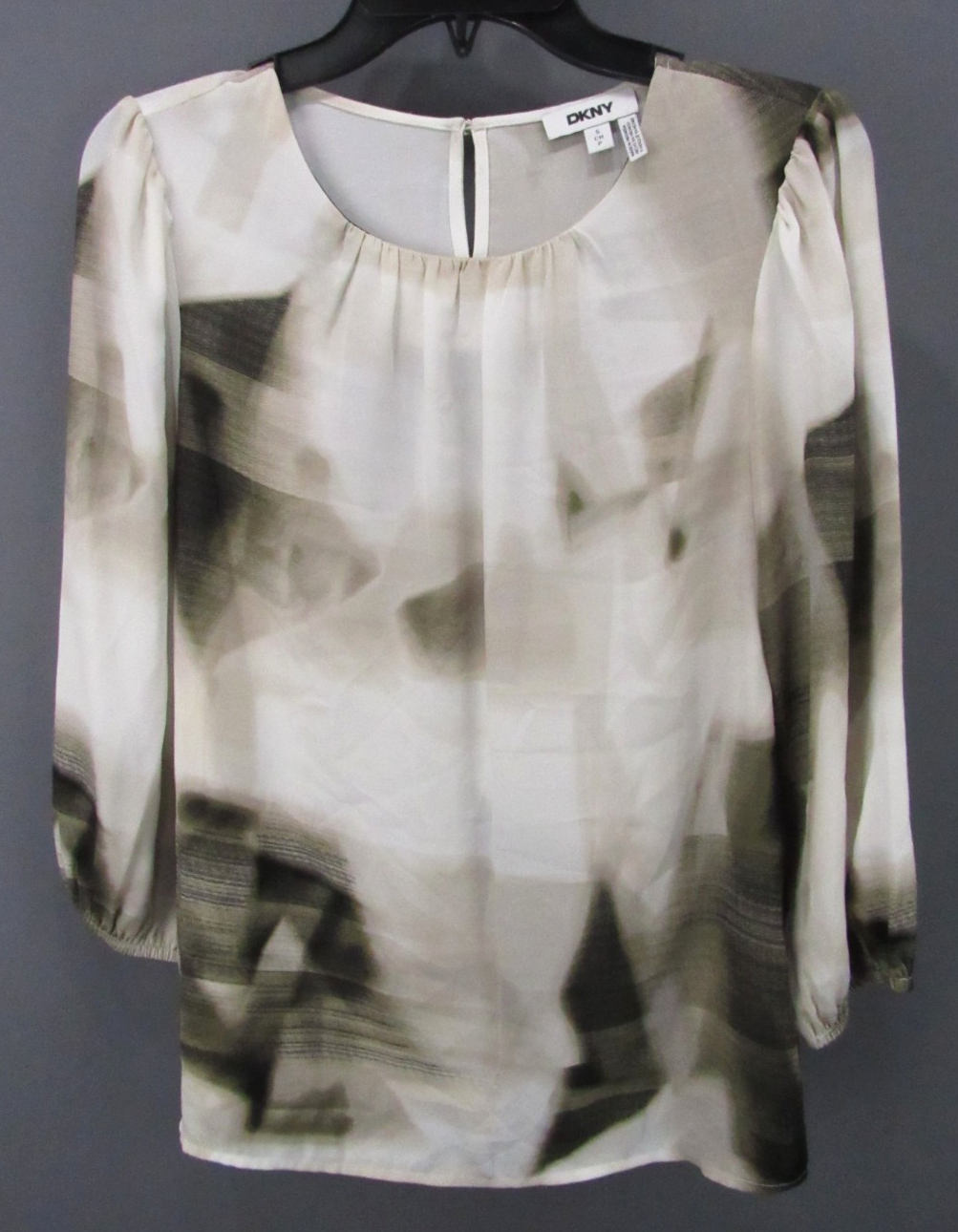 DKNY Three-Quarter Sleeve Top MSRP $59